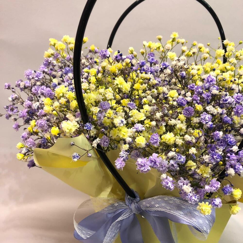 Цветная гипсофила в коробке Цветная гипсофила в коробке